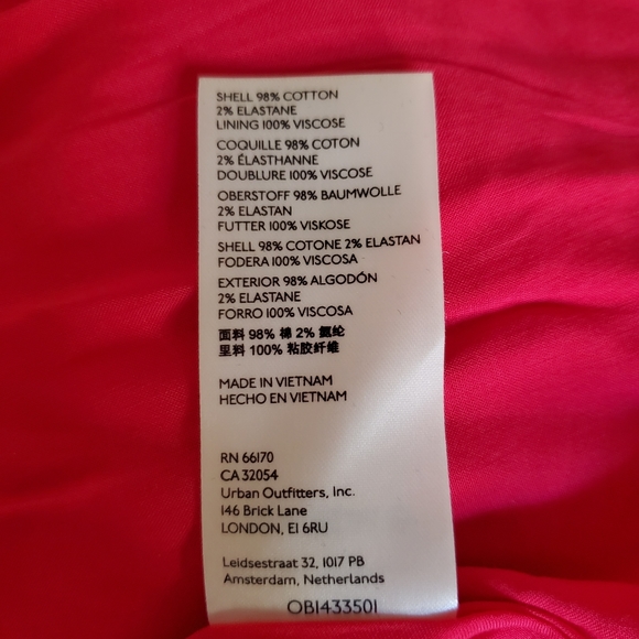 Anthropologie Red Strapless Midi Dress - Picture 6 of 6